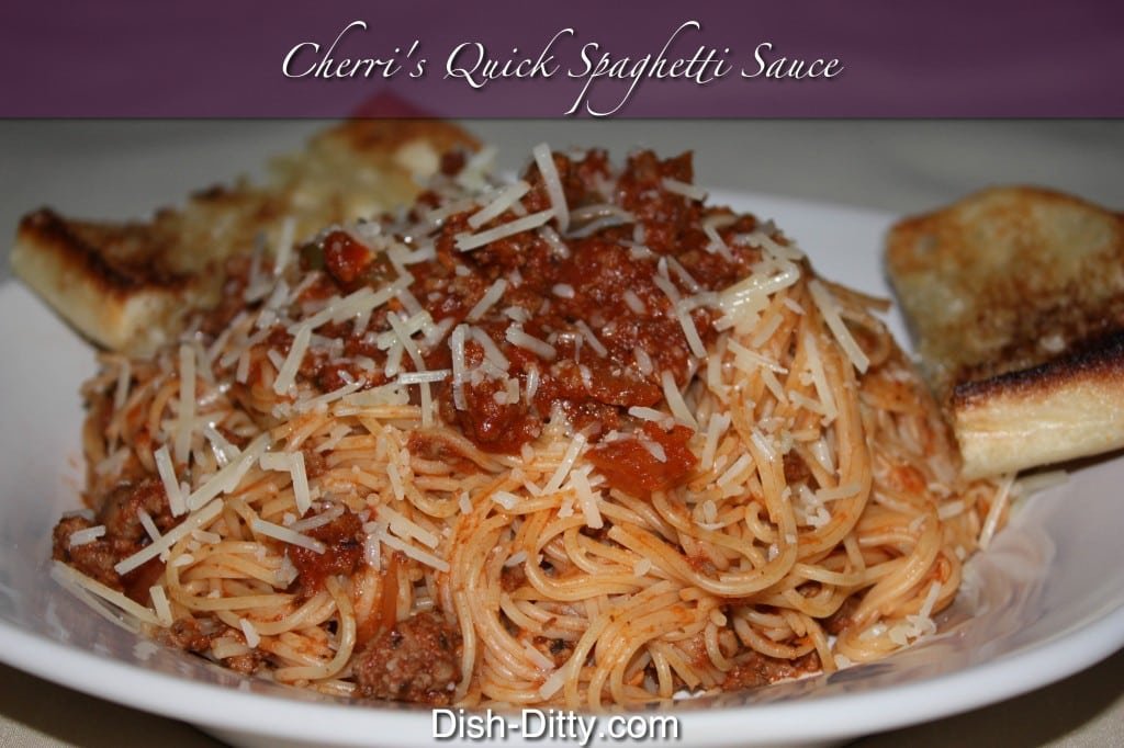 Cherri’s Quick Spaghetti Sauce Recipe