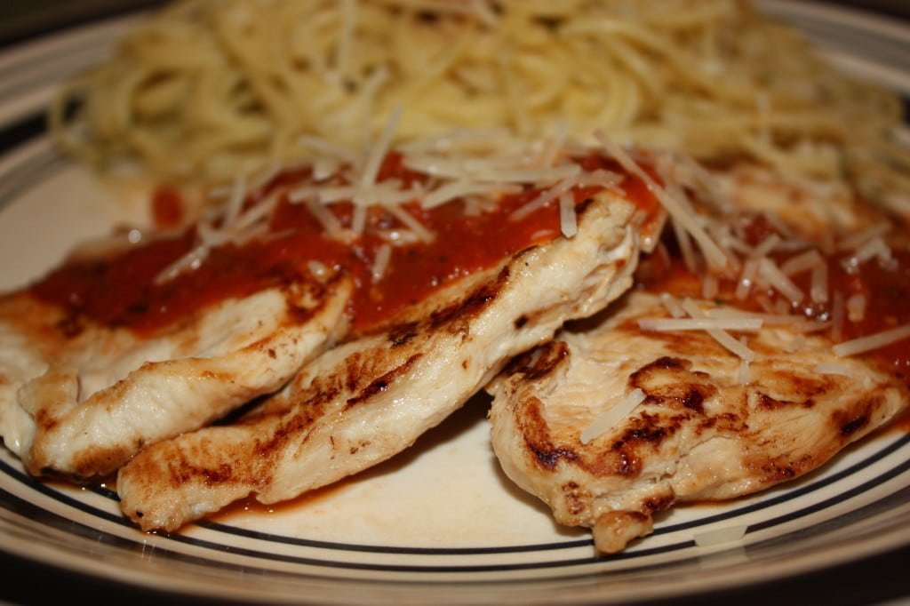 Grilled Chicken Parmesan