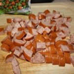 Cubed Polish Sausage