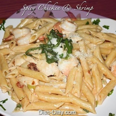 Spicy Shrimp & Chicken Pasta (Johnny Carino’s Copy Cat)