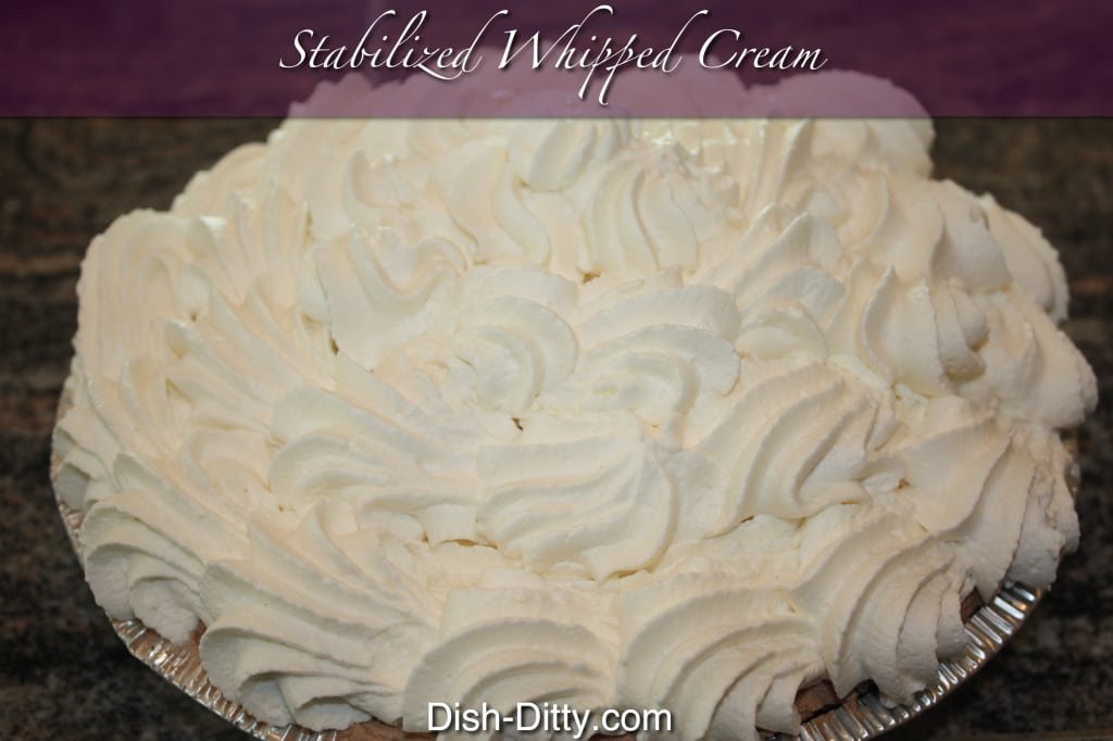 Stabilized Whipped Cream