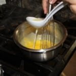 Egg yolks tempered