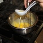 Egg yolks tempered