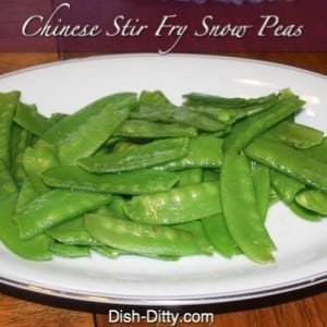 Chinese Stir-Fry Snow Peas
