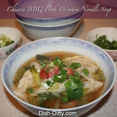 Chinese BBQ Pork Wonton Noodle Soup