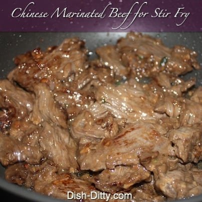 Chinese Marinated Beef for Stir-Fry