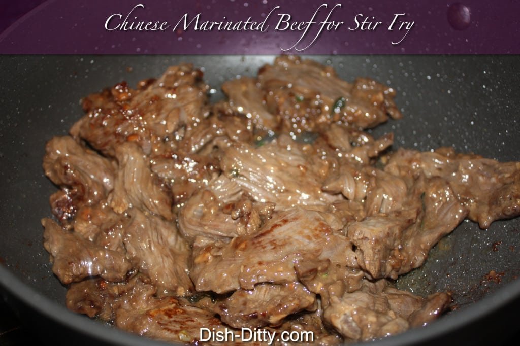 Chinese Marinated Beef for Stir Fry Recipe