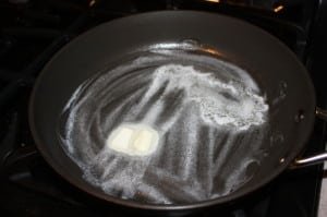 Heat butter in skillet