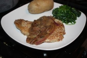 Onion Gravy over Chops