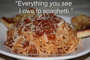 Sophia Loren Spaghetti Quote