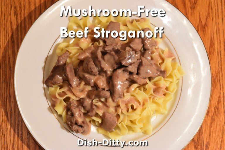 Mushroom-Free Beef Stroganoff by Dish Ditty Recipes