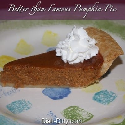 Better than Famous Pumpkin Pie Better than Famous Pumpkin Pie