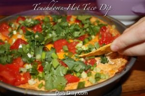 Touchdown Hot Taco Dip