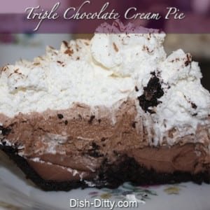 Triple Chocolate Cream Pie