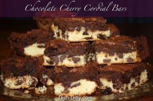 Chocolate Cherry Cordial Bars