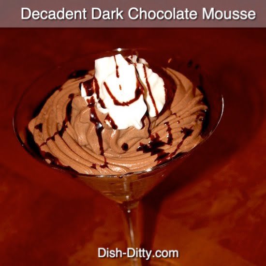 Decadent Dark Chocolate Mousse (no raw eggs)