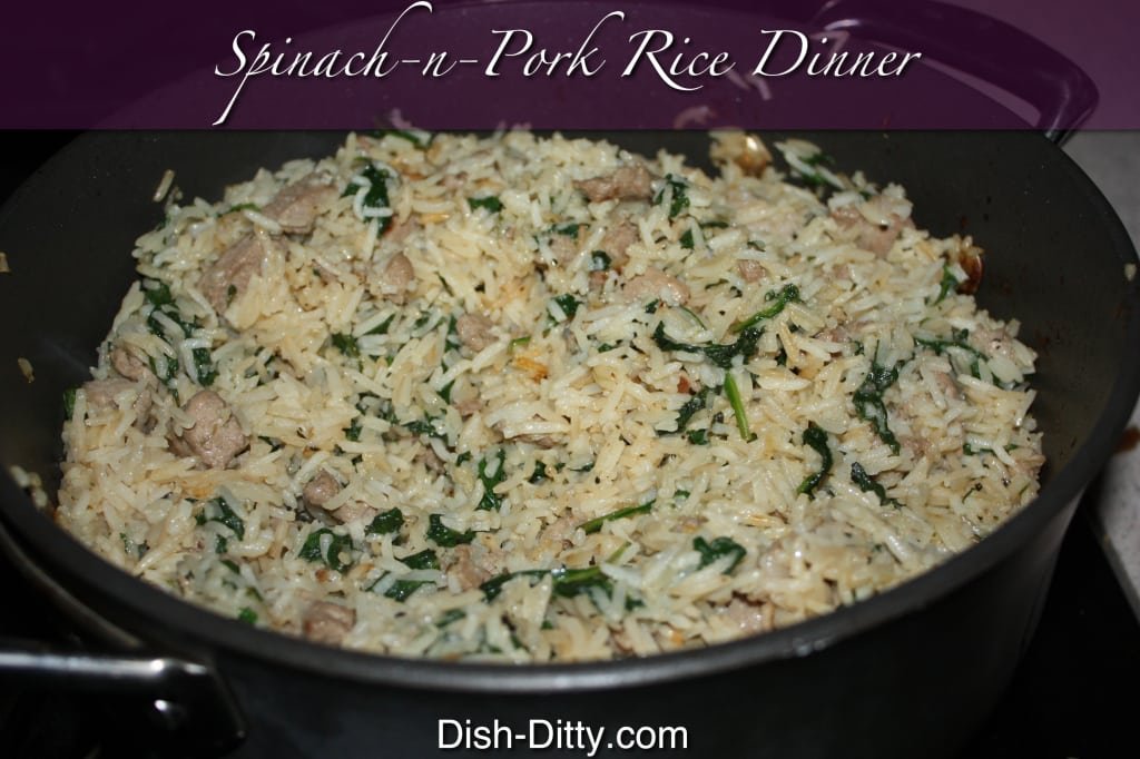 Spinach Pork & Rice Dinner Recipe