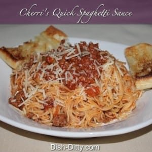 Quick Spaghetti Sauce