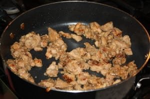 Brown the pork