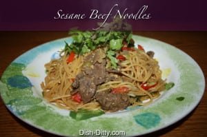Sesame Garlic Noodles with Beef