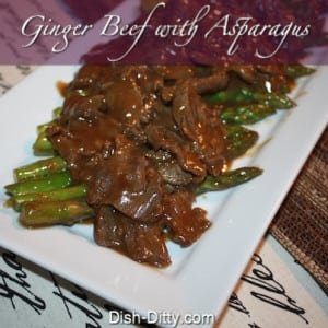 Ginger Beef with Asparagus