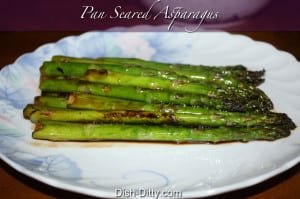 Pan Seared Asparagus by Dish Ditty