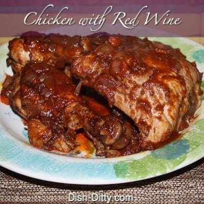 Chicken with Red Wine