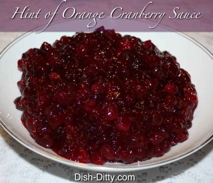 Judy’s Hint of Orange Cranberry Sauce