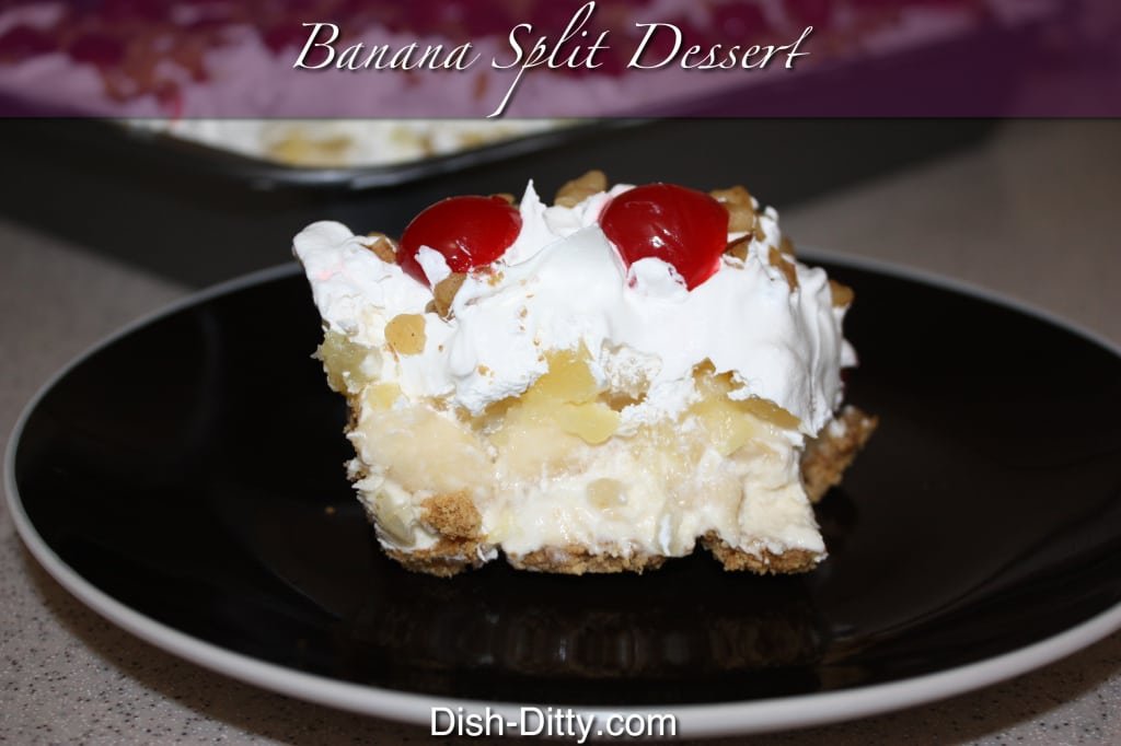 Grandma's Banana Split Dessert by Dish Ditty