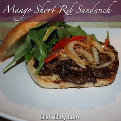 Mango Short Rib Sandwiches