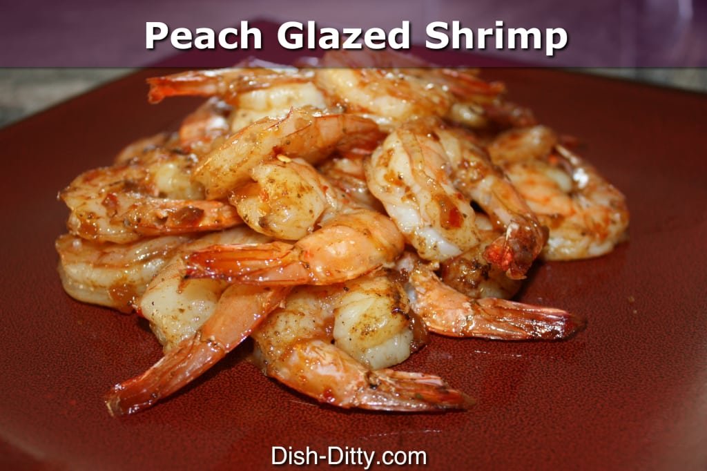 Peach Glazed Shrimp by Dish Ditty