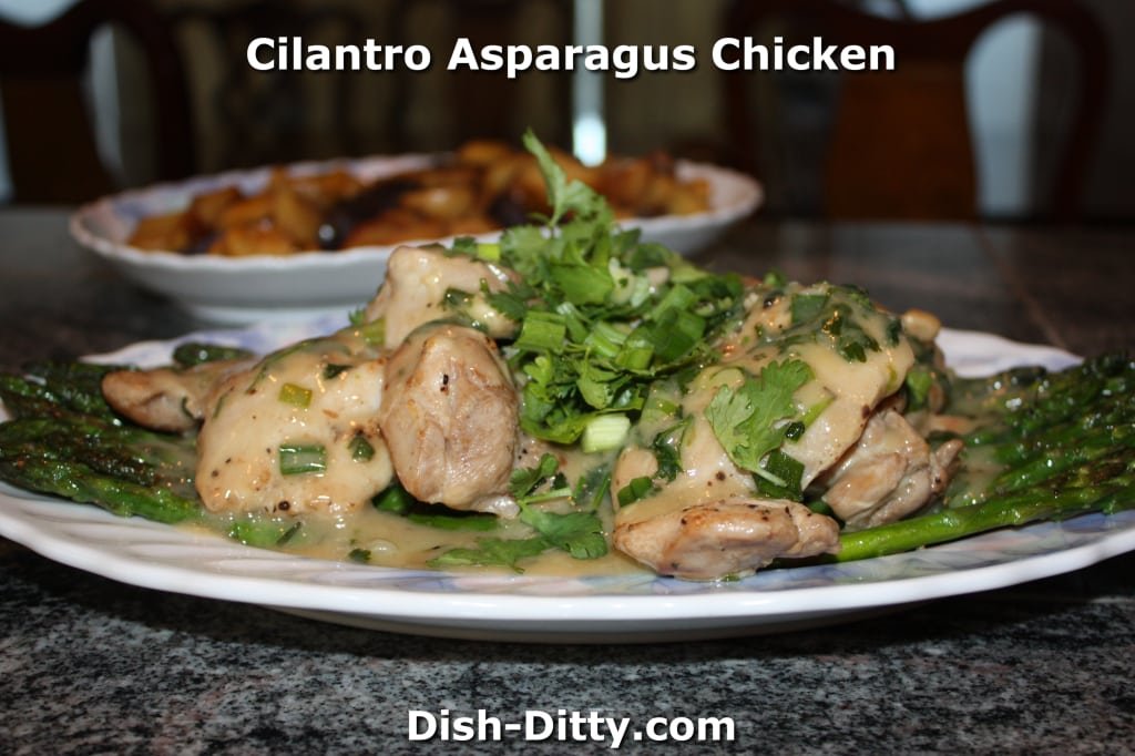 Cilantro Asparagus Chicken Recipe by Dish Ditty Recipes