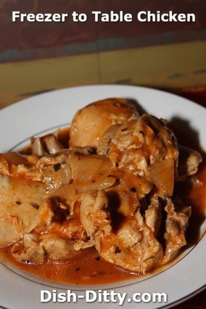 Freezer to Table Chicken Recipe by Dish Ditty