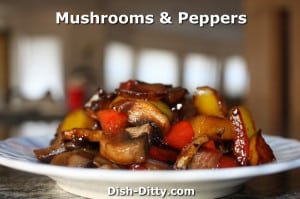 Chinese Mushrooms & Peppers by Dish Ditty