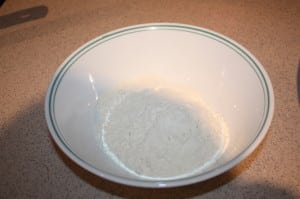 Put flour in bowl