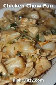 Chicken Chow Fun by Dish Ditty