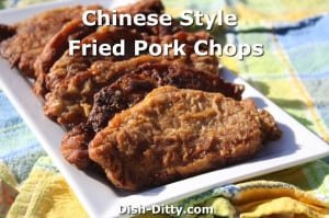 Chinese Style Fried Pork Chops by Dish Ditty