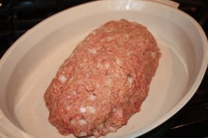 Form meat into loaf