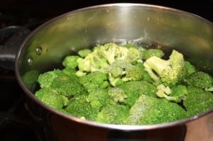 Add Broccoli to boiling water