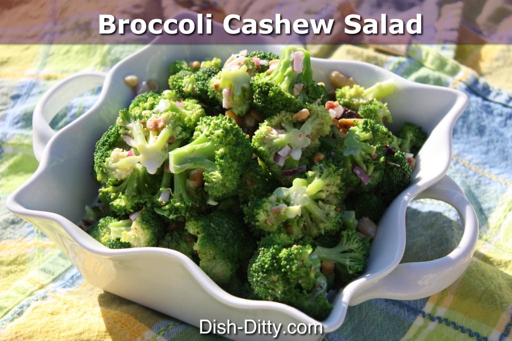 Broccoli Cashew Salad by Dish Ditty