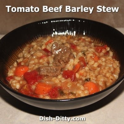 Tomato Beef Barley Soup
