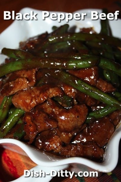 Black Pepper Beef with Green Beans by Dish Ditty Recipes