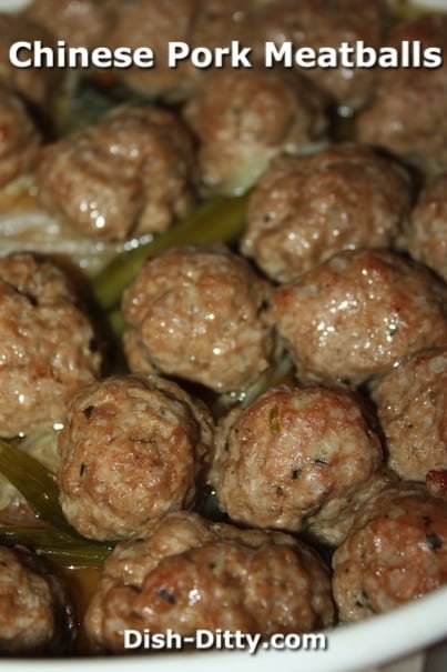 Chinese Pork Meatballs with Cabbage by Dish Ditty Recipes