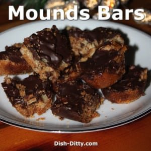 Mounds Bars by Dish Ditty Recipes