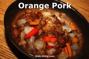 Chinese Orange Pork Stir Fry by Dish Ditty Recipes