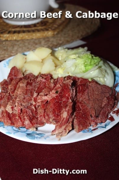 Classic Irish Boiled Corned Beef & Cabbage by Dish Ditty Recipes