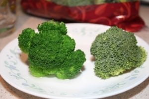 Blanched vs. Raw Broccoli