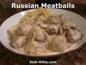 Russian Meatballs by Dish Ditty Recipes
