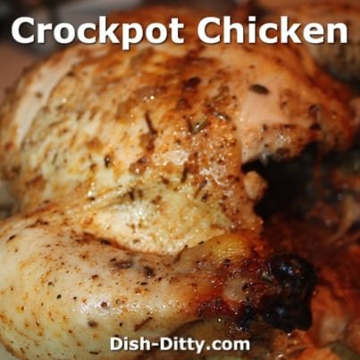 Crockpot Roasted Whole Chicken