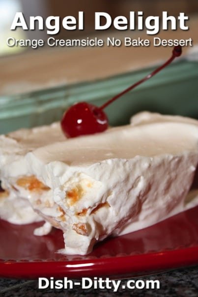 Grandma's Angel Delight (Orange Creamsicle No Bake Dessert) by Dish Ditty Recipes